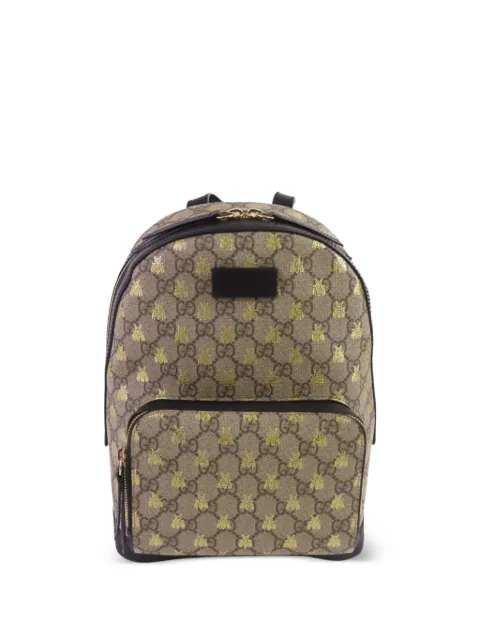 Gucci Pre-Owned GG Supreme bee-print backpack