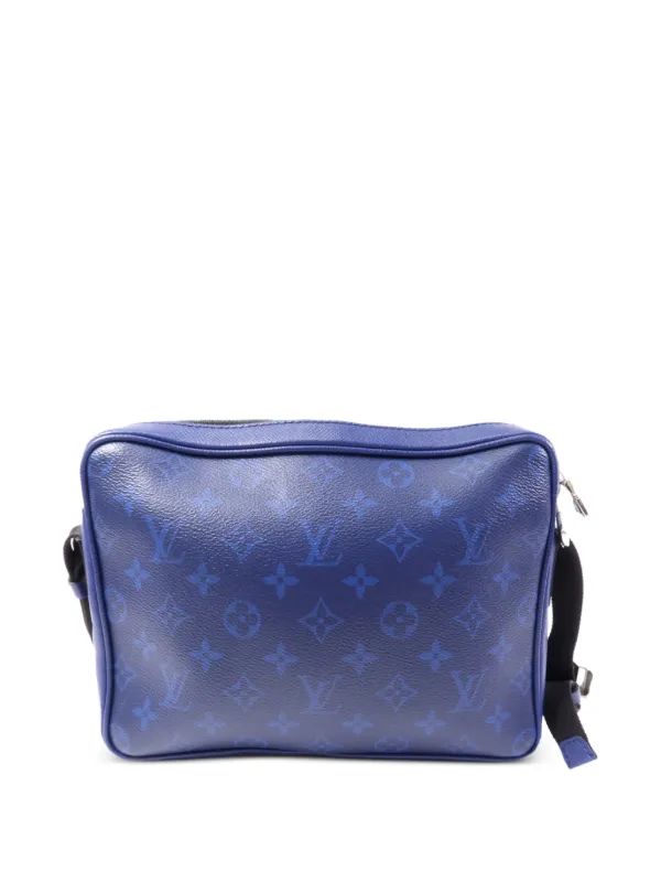 め*ー様 LOUIS VUITTON 青 バケットバッグ Louis Vuitton Pre-Owned Outdoor Taigarama Messenger Bag | Blue