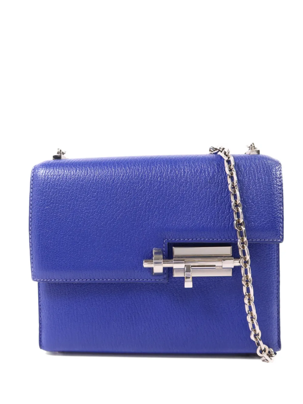 Hermès Pre-Owned mini Verrou Chevre-leather chain crossbody bag - Blu