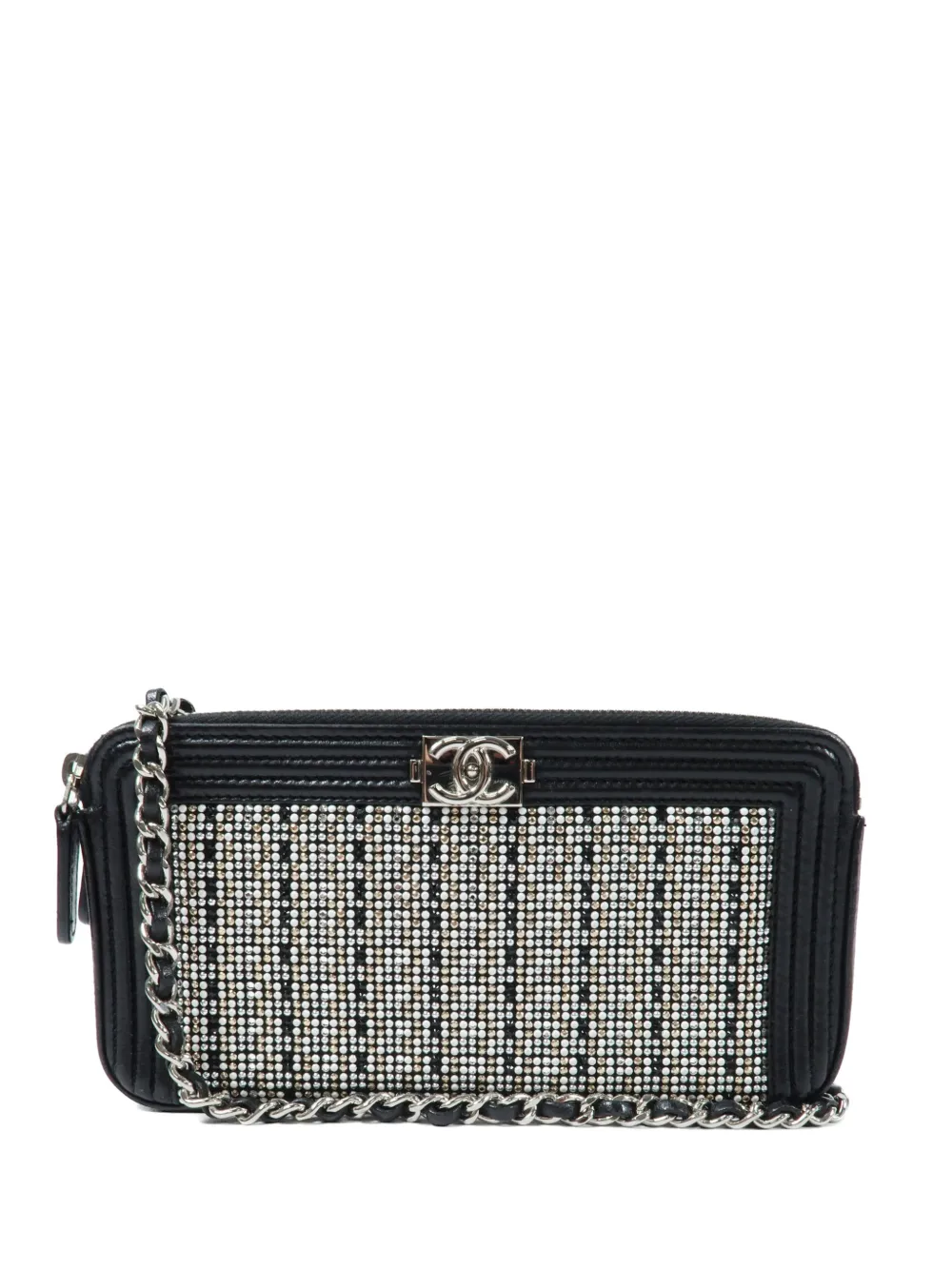 CHANEL Pre-Owned Boy double-zip leather bag - Nero