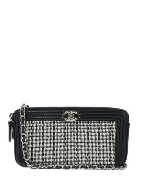 CHANEL Pre-Owned Boy double-zip leather bag