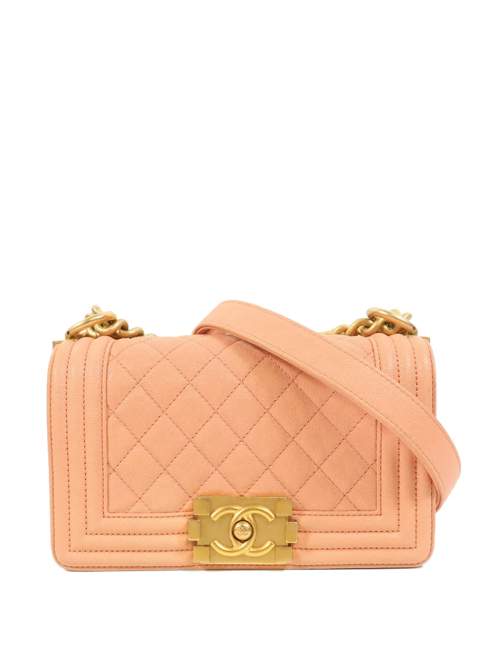 CHANEL Pre-Owned Boy quilted shoulder bag - Rosa