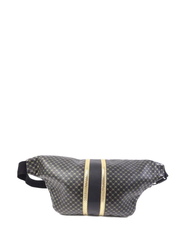 Gucci Pre-Owned x Dapper Dan GG ベルトバッグ | ブラック | FARFETCH JP
