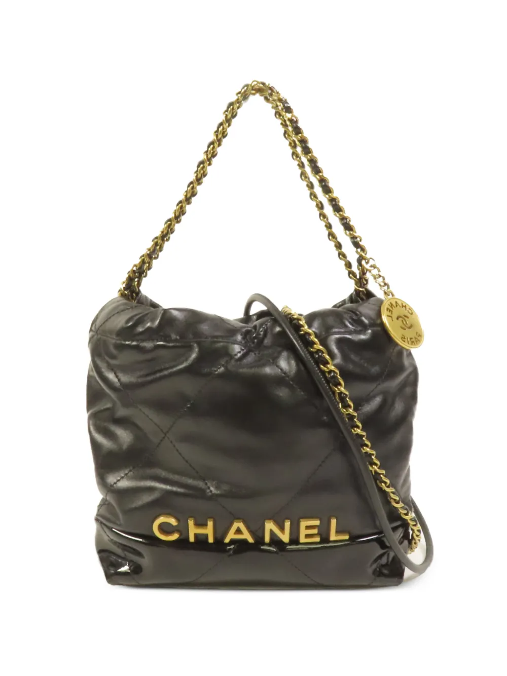 CHANEL Pre-Owned mini 22 shoulder bag - Nero