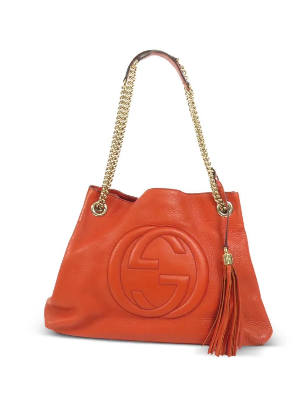 Gucci Pre-Owned Soho pebbled shoulder bag - Arancione