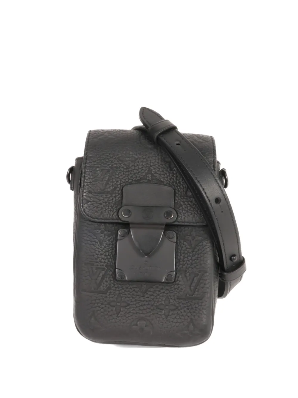 Louis Vuitton Pre-Owned S-Lock Monogram Taurillon messenger bag - Nero