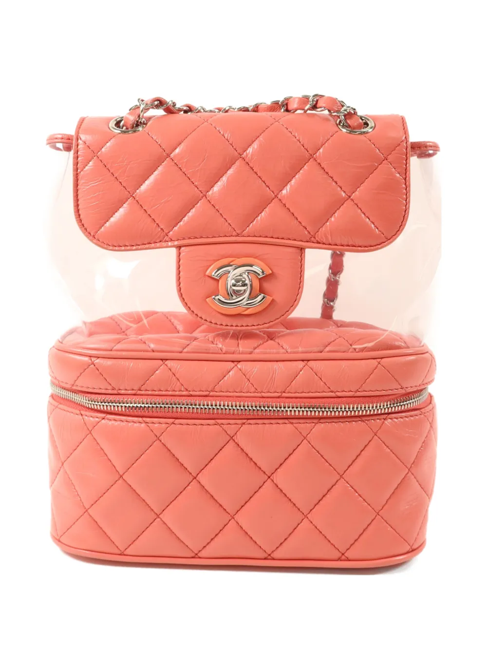 CHANEL Pre-Owned CC Matelasse backpack - Rosa