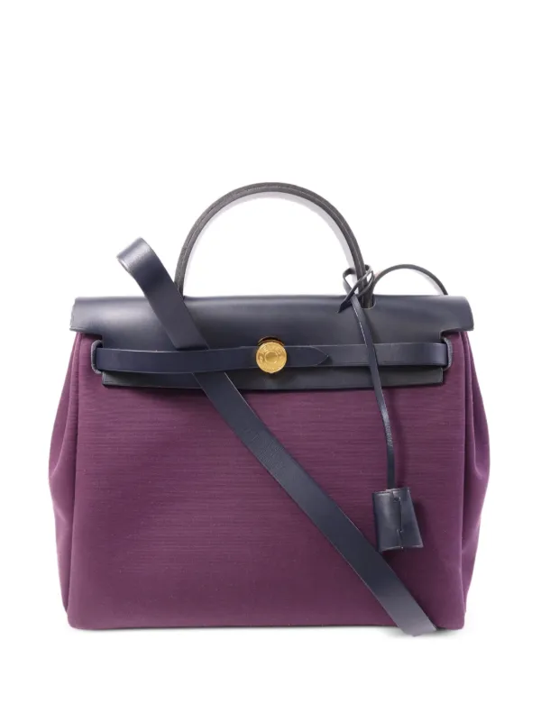 Hermès Pre-owned Herbag PM Shoulder Bag in Purple