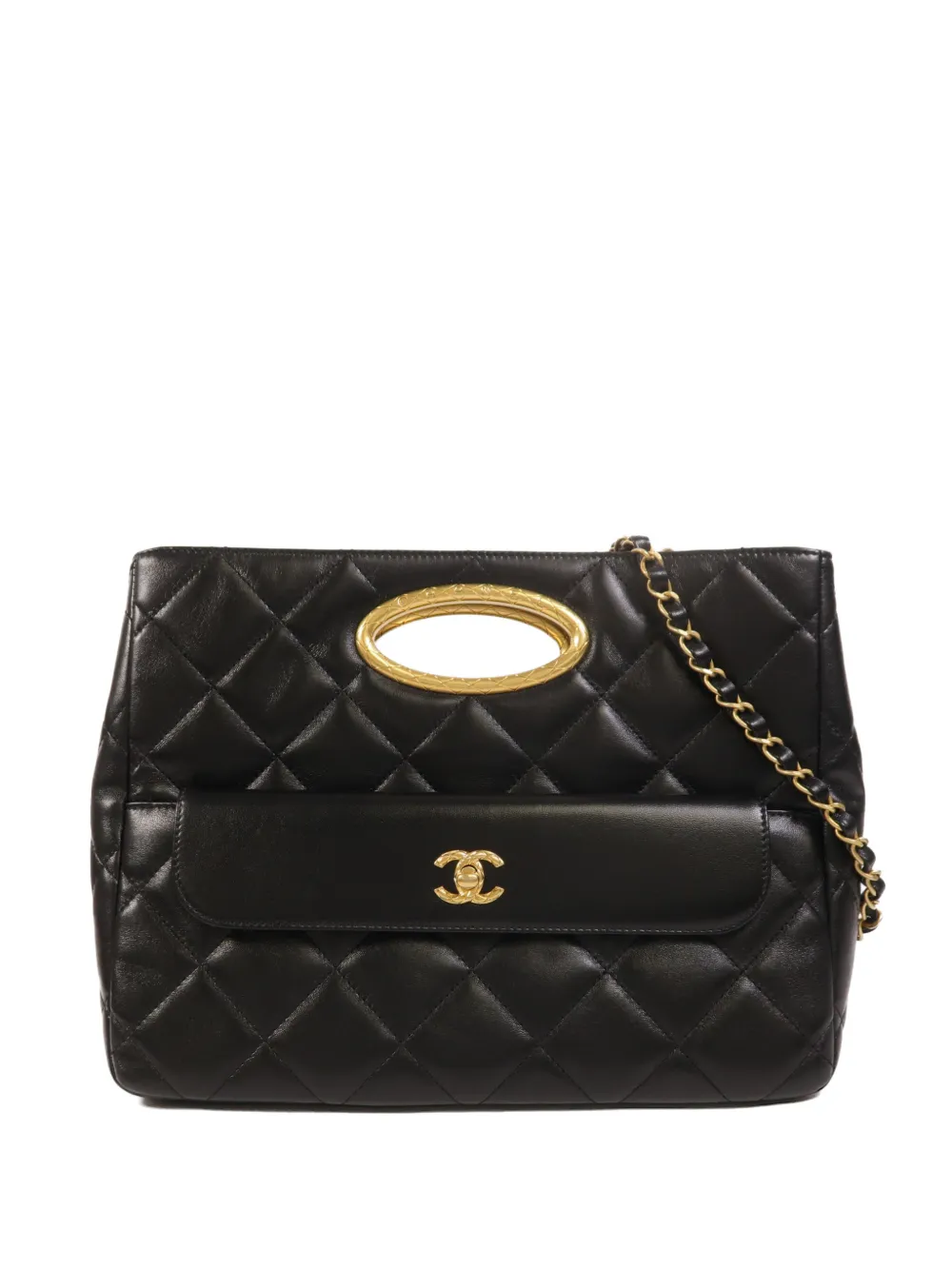 CHANEL Pre-Owned interlocking-CC shoulder bag - Nero