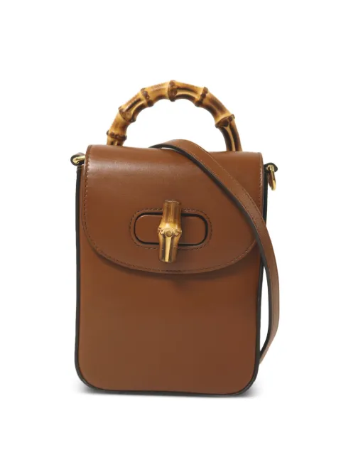 Gucci Pre-Owned tote GHW GG Bamboo