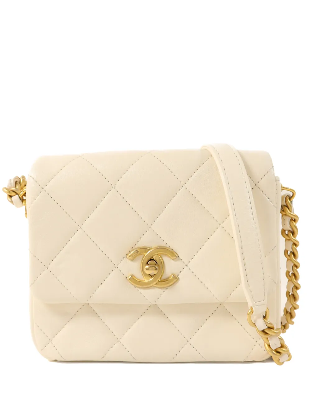 CHANEL Pre-Owned CC turn-lock cross body bag - Toni neutri