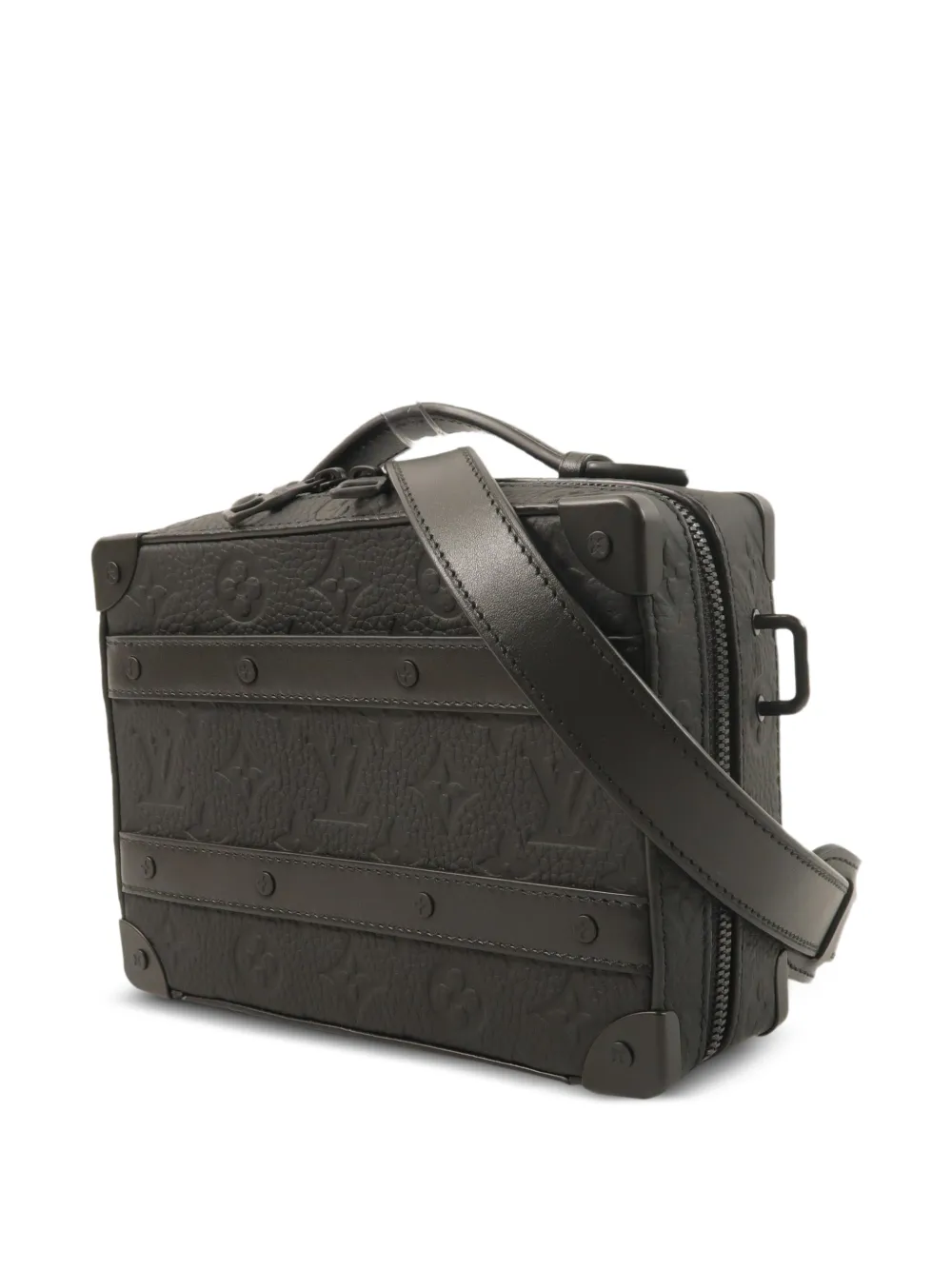 Louis Vuitton Pre-owned Monogram Soft Trunk Shoulder Bag in Black, view 3
