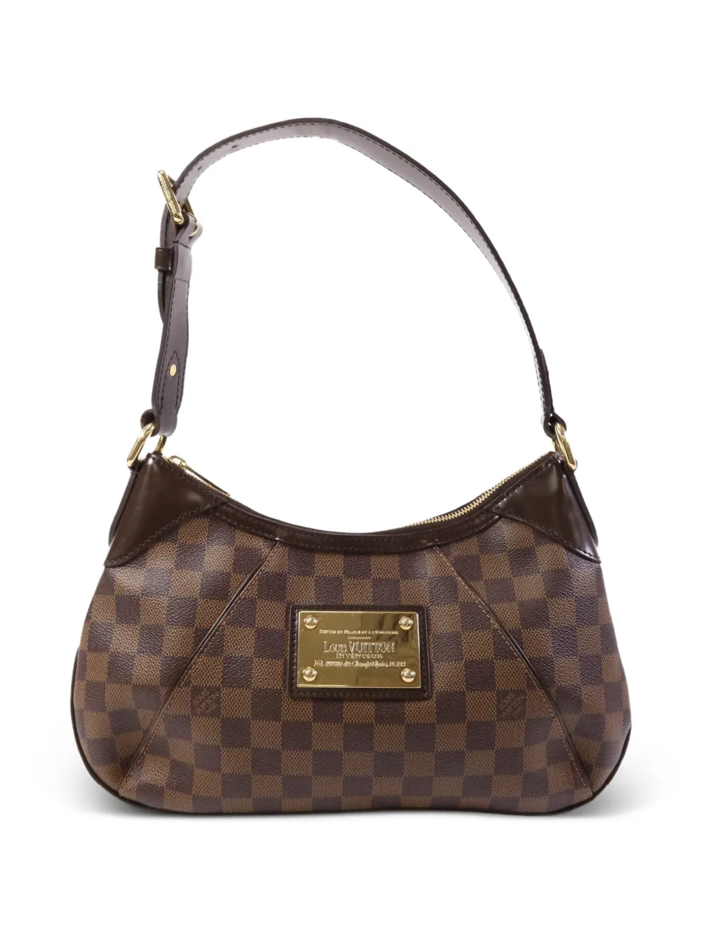 Louis Vuitton Pre-Owned PM Damier Ebene Thames shoulder bag - Braun