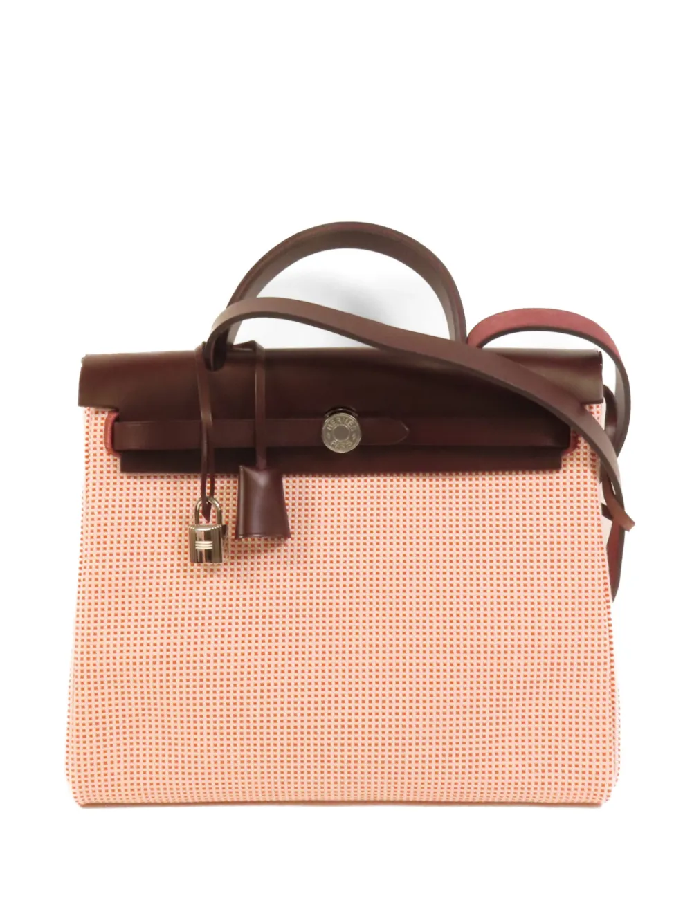 Hermès Pre-Owned Herbag PM canvas handbag - Red