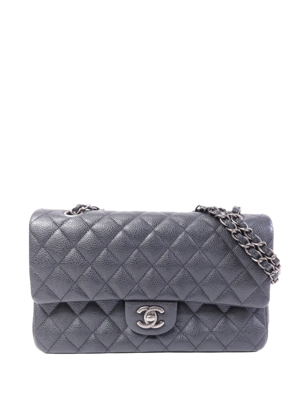 CHANEL Pre-Owned CC turn-lock Classic shoulder bag - Grigio