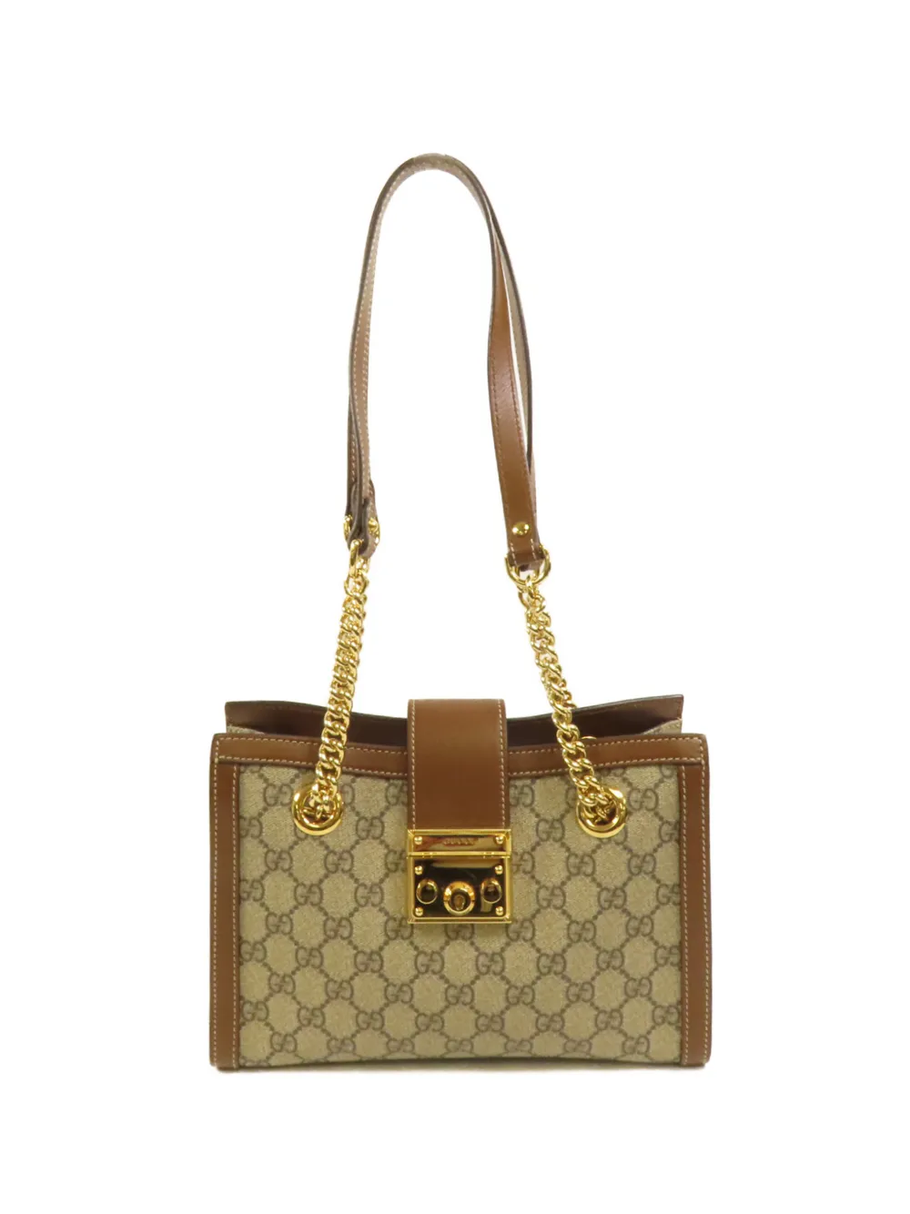 Gucci Pre-Owned small Padlock GG Supreme shoulder bag - Toni neutri
