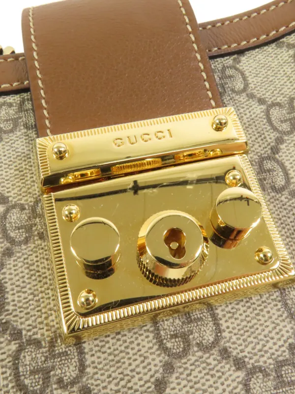 Gucci Pre-Owned パドロック GGスプリーム ショルダーバッグ S