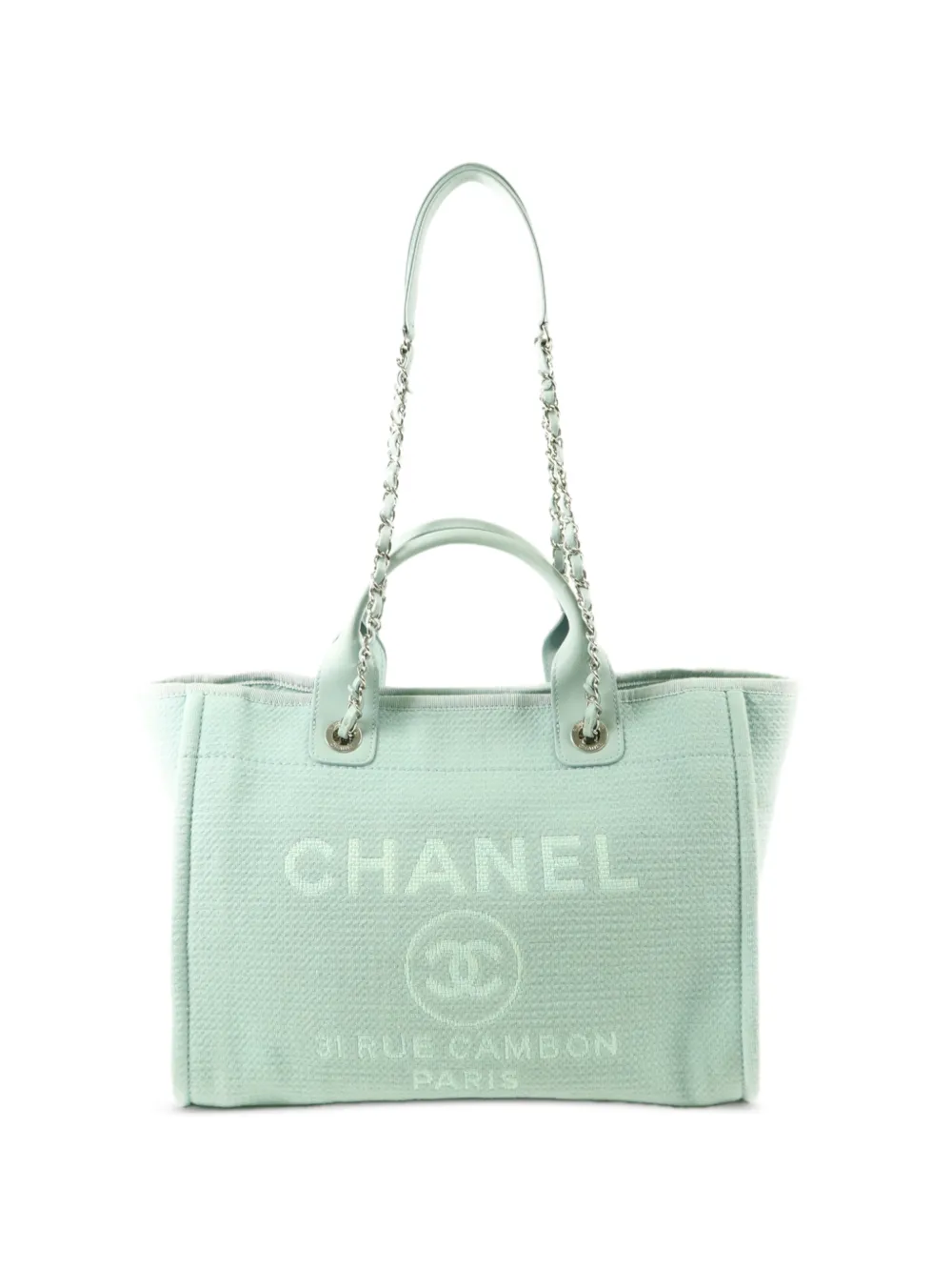 CHANEL Pre-Owned Deauville two-way handbag - Blu