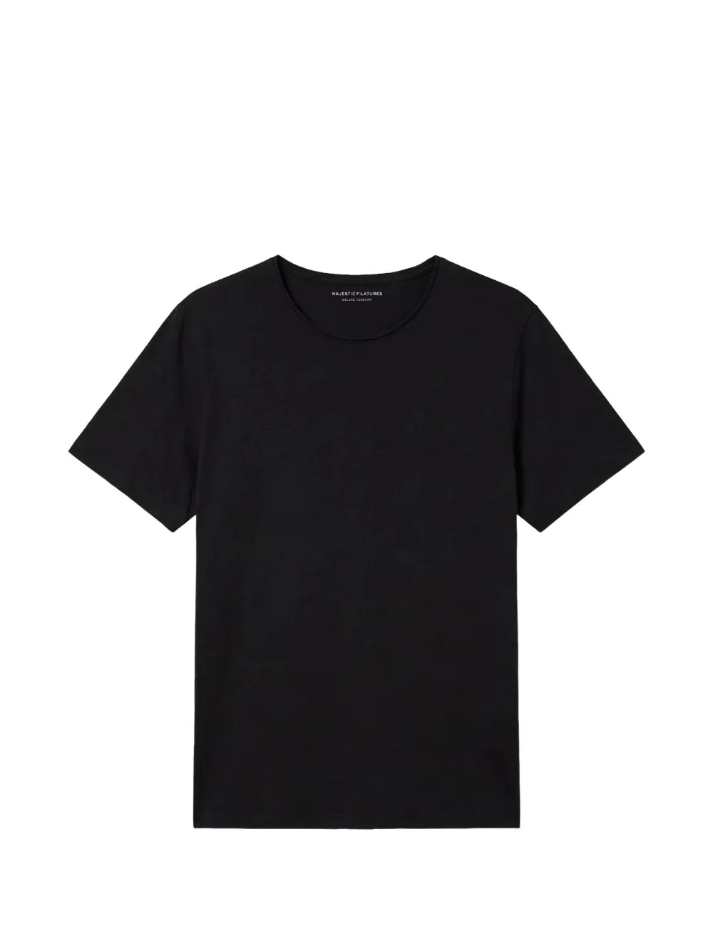 Majestic Filatures raw-edge short-sleeved T-shirt - Schwarz