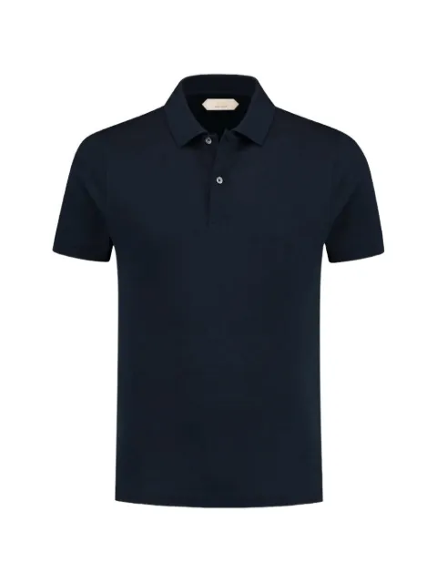 Aurélien pique-knit short-sleeve polo shirt