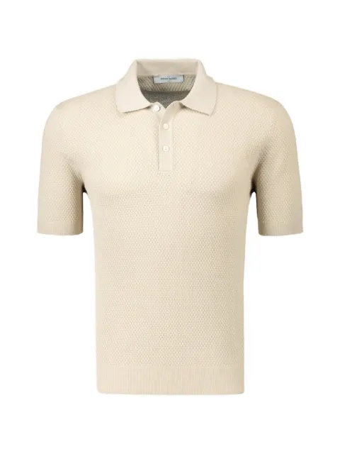 Gran Sasso waffle-knit polo shirt
