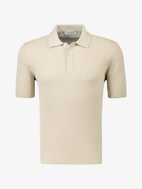 Gran Sasso waffle-knit polo shirt
