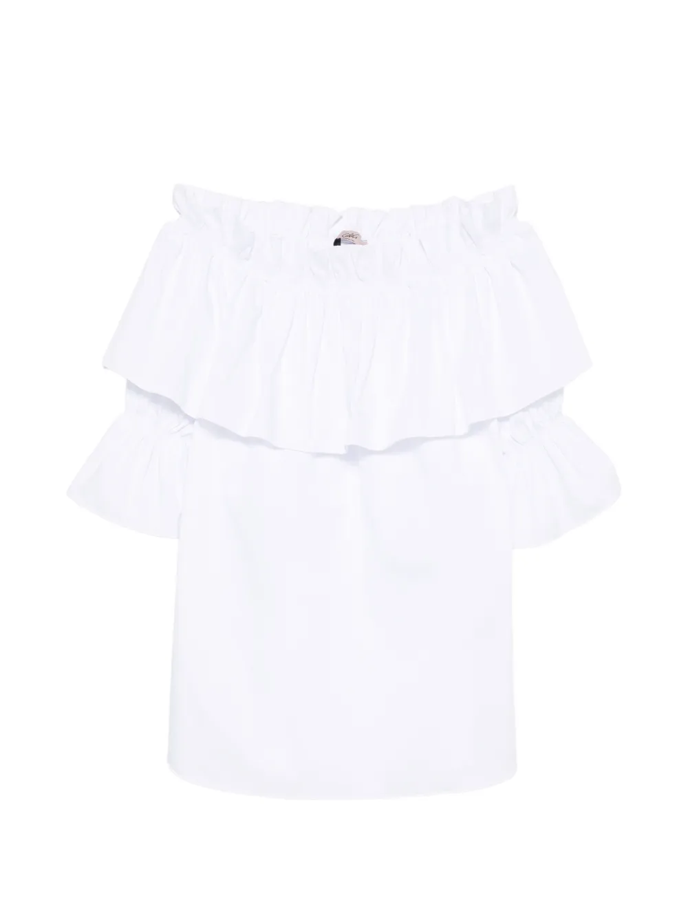 CARLA G. Enec ruffled off-the-shoulder blouse - Bianco