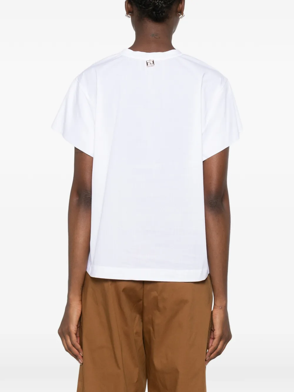 CARLA G. Muin T-shirt met korte mouwen Wit