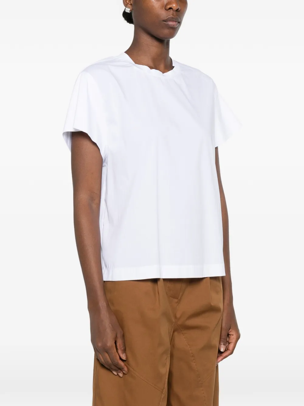 CARLA G. Muin T-shirt met korte mouwen Wit