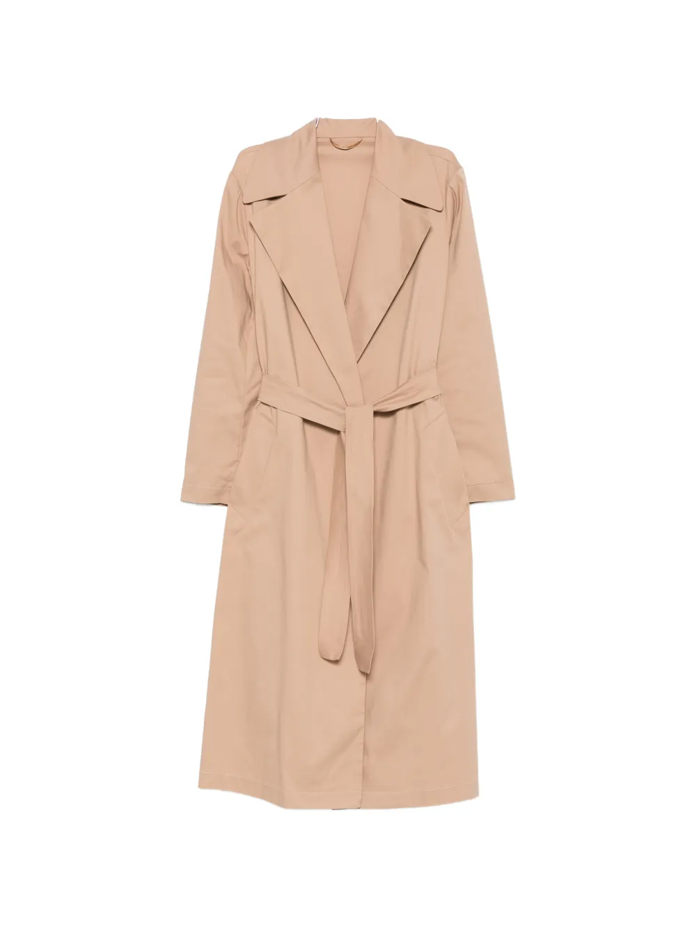 CARLA G. Sapi belted trench coat - Toni neutri