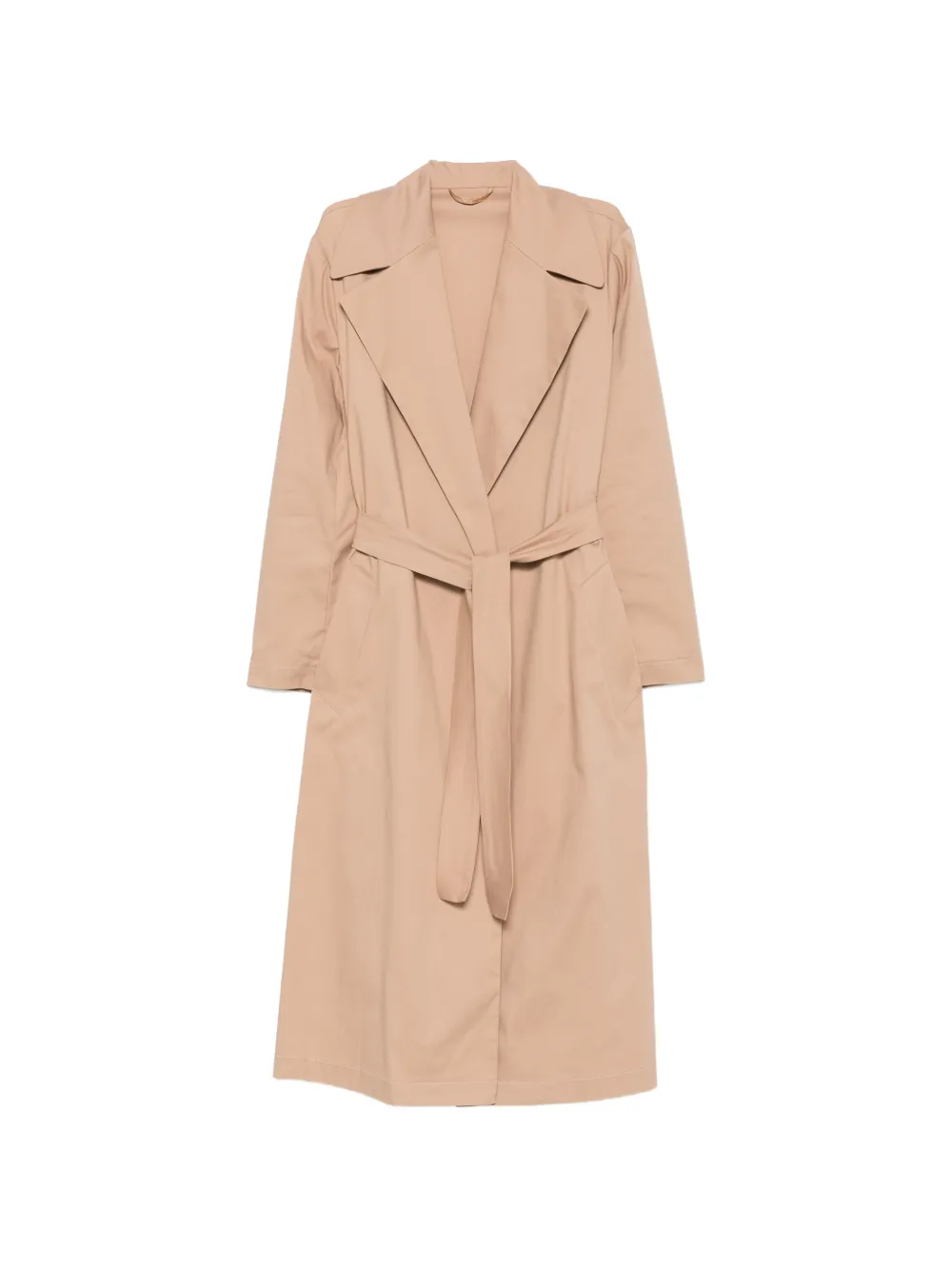 CARLA G. Sapi belted trench coat - Toni neutri