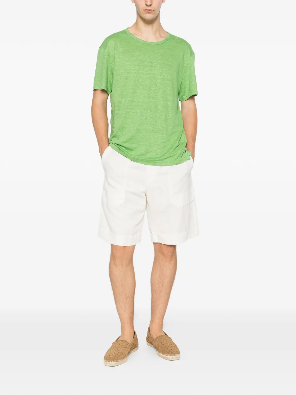 GOD'S TRUE CASHMERE Grass Signature jersey T-shirt Groen