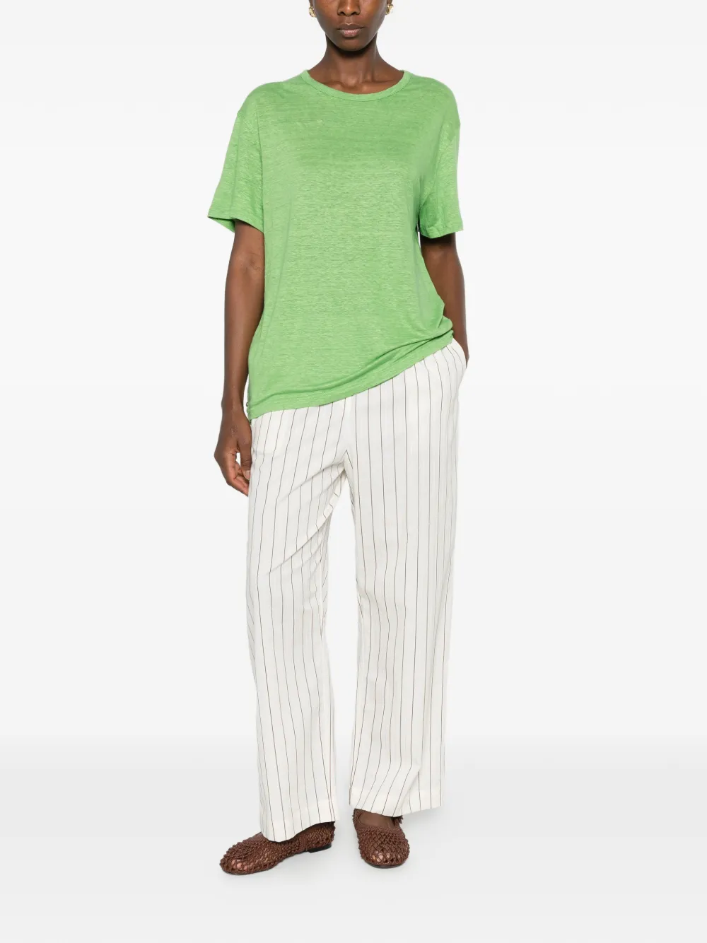 GOD'S TRUE CASHMERE Grass Signature jersey T-shirt Groen