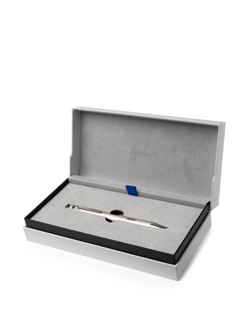 D1 Milano logo-engraved stainless-steel pen - Grey
