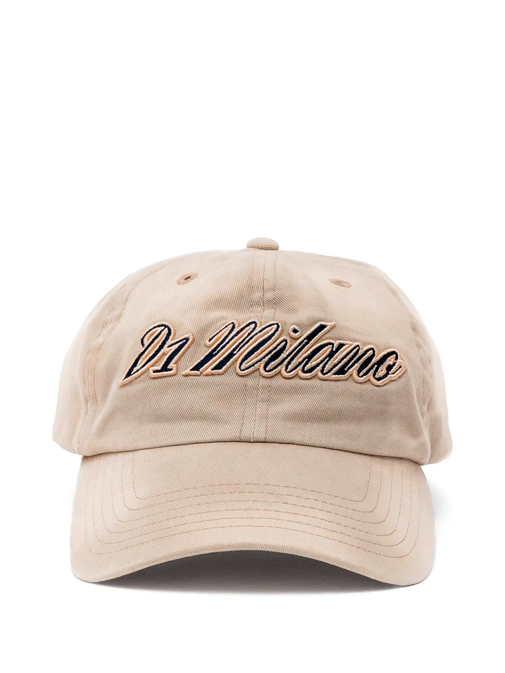 D1 Milano logo-embroidered cap - Toni neutri