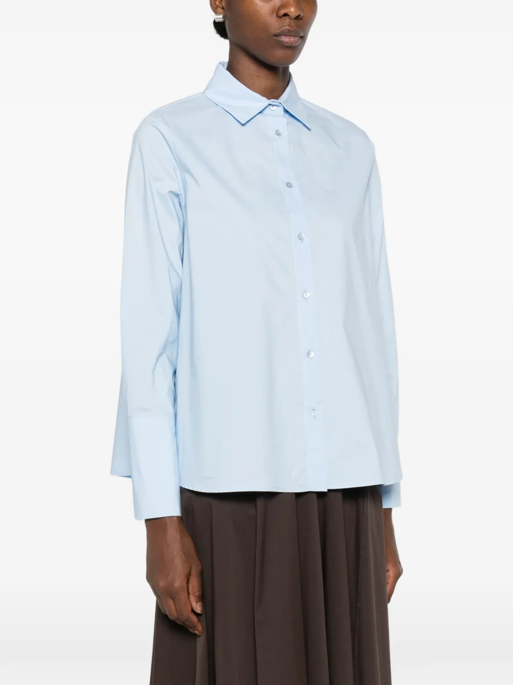  Carla G. Camisa Con Botones - Azul 