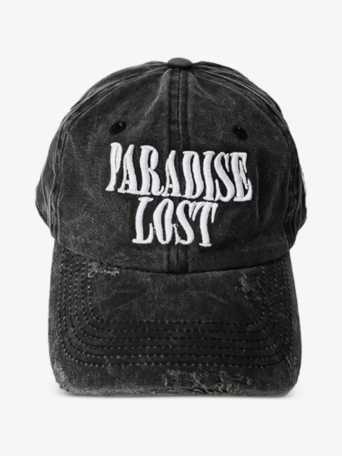 Alchemist distressed embroidered-logo cap