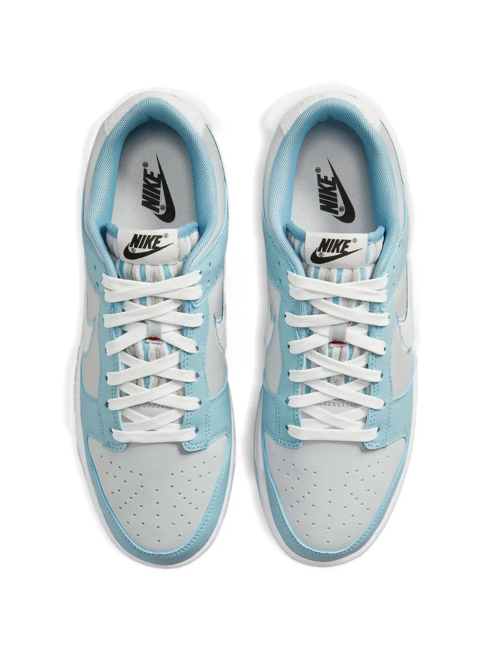 Nike Dunk Low Retro fleece-Swoosh sneakers Blauw