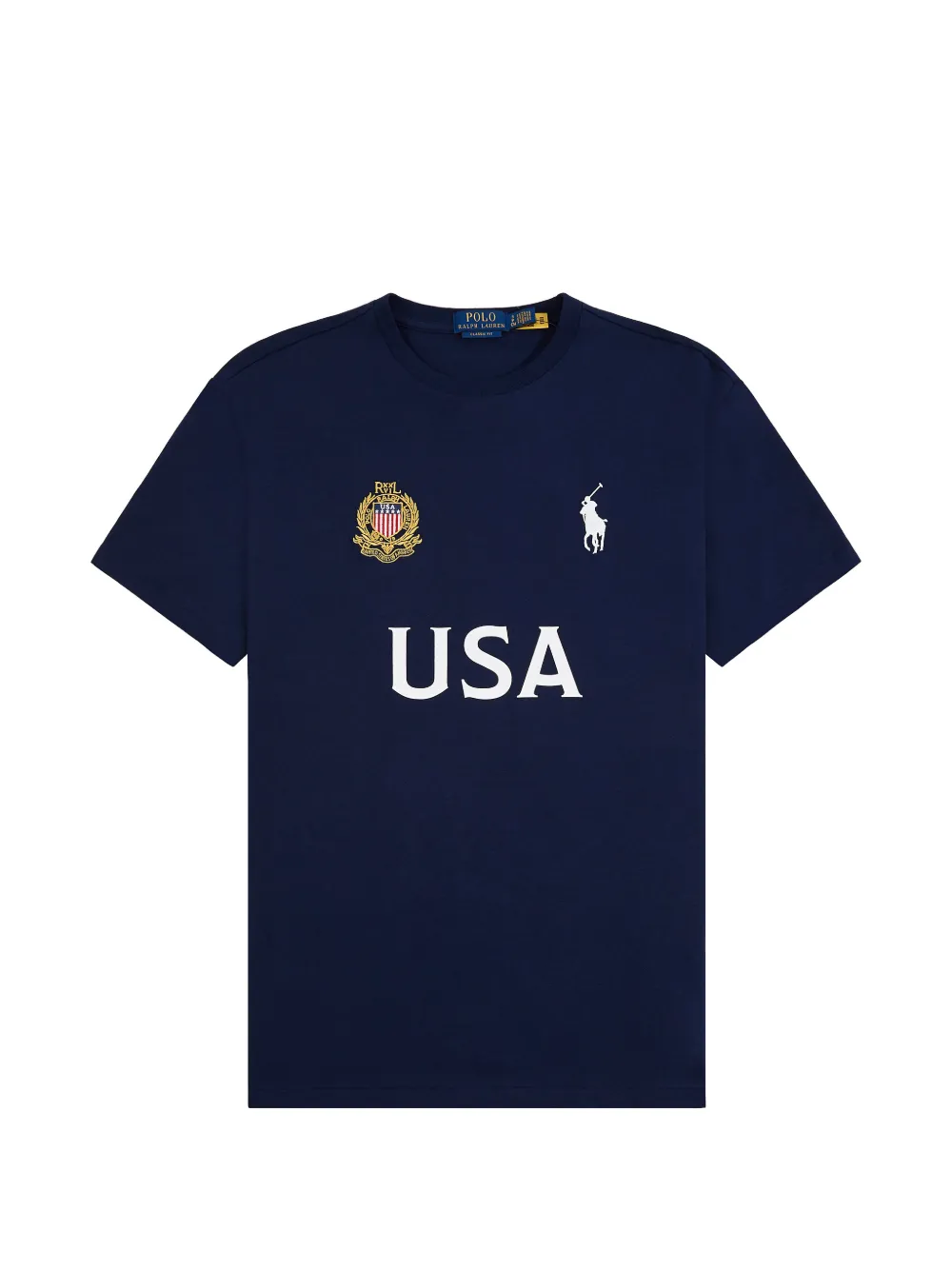 Polo Ralph Lauren logo-print cotton T-shirt - Blu
