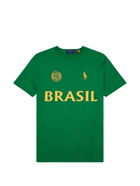 Polo Ralph Lauren Brazil logo-embroidered T-shirt