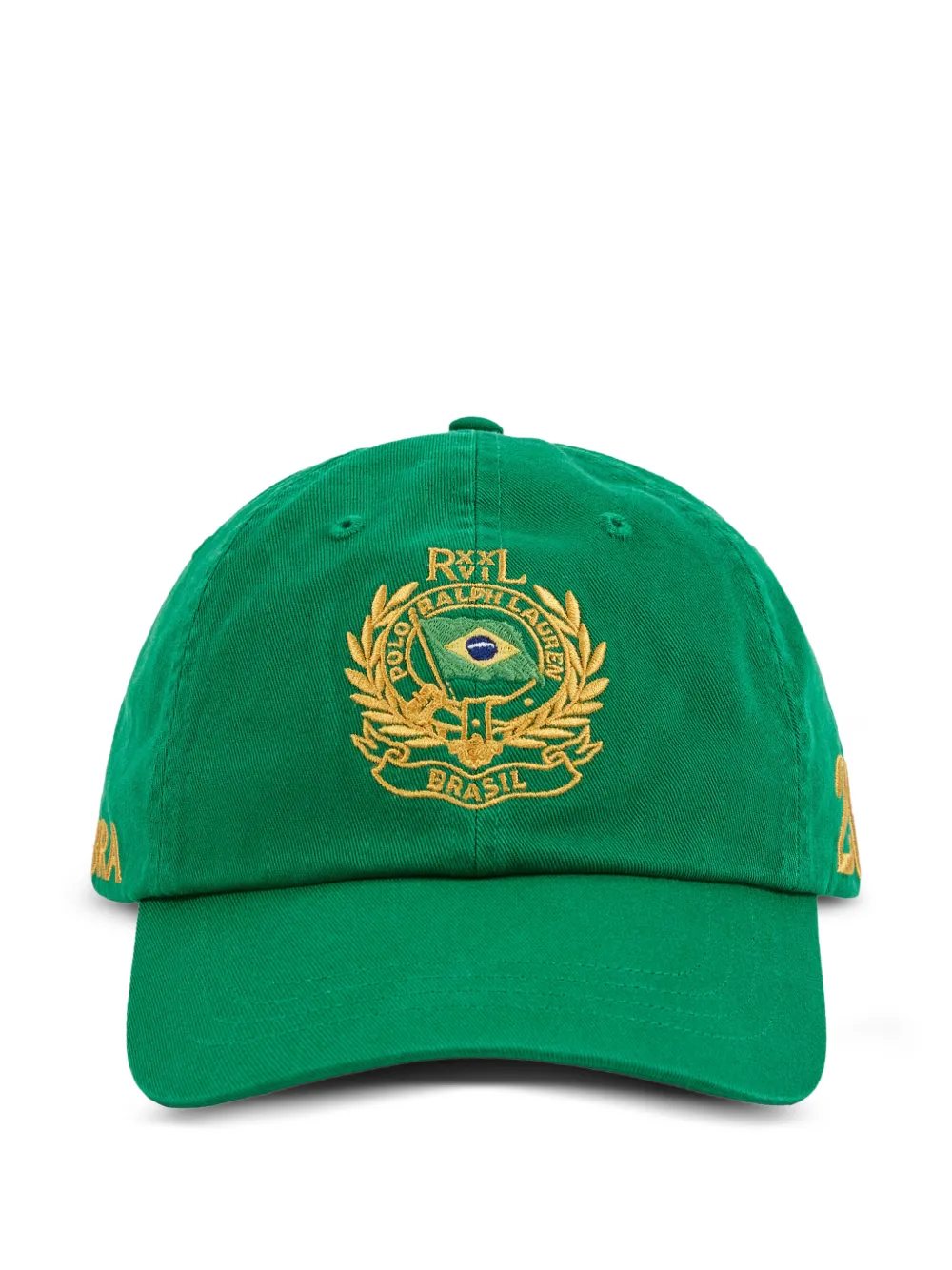 Polo Ralph Lauren Brazil logo-embroidered cotton baseball cap - Verde