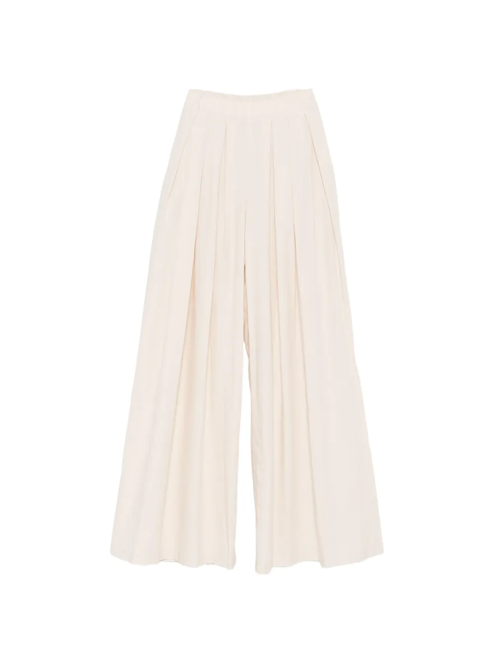 Marc Ellis pleated-design palazzo pants - Toni neutri