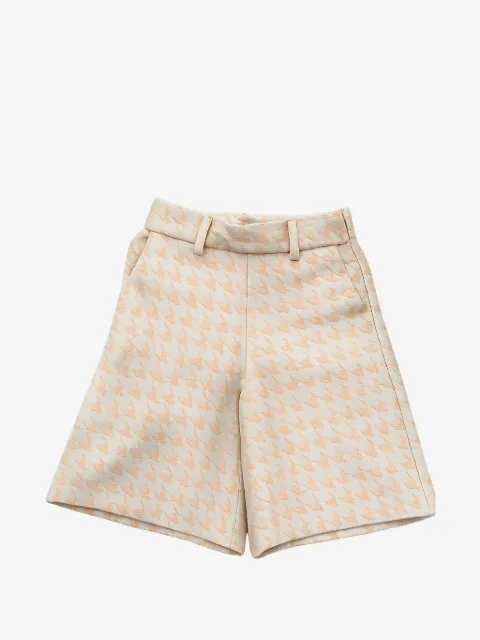alapage houndstooth-pattern shorts