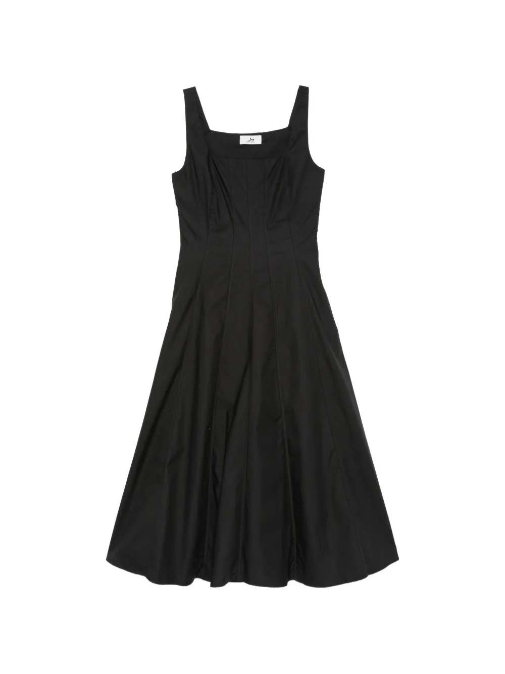 Marc Ellis square-neck midi dress - Nero