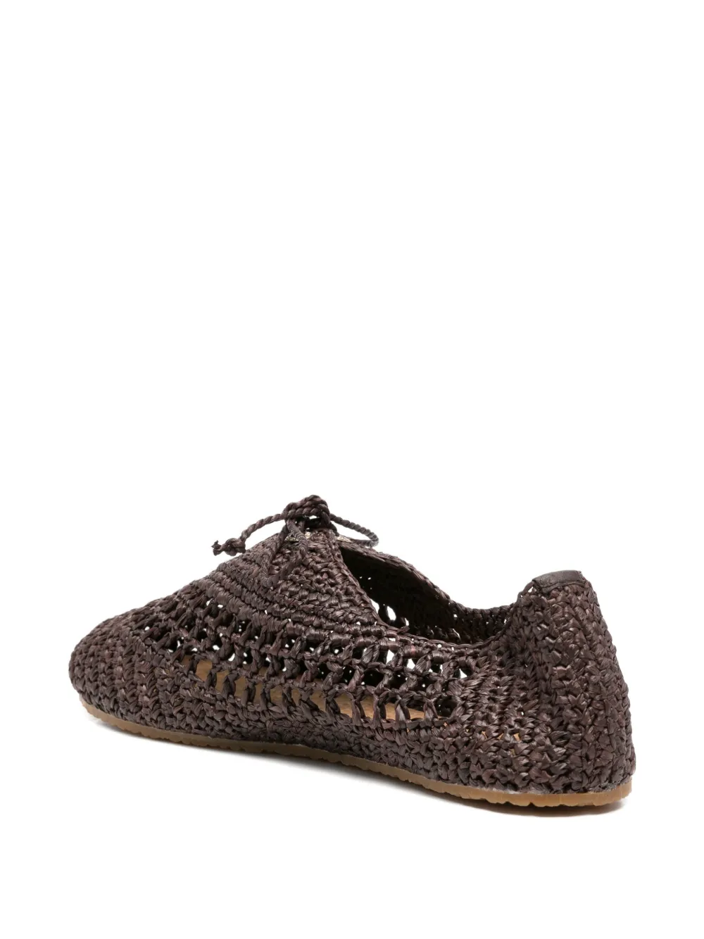 Superga Geweven veterschoenen Bruin