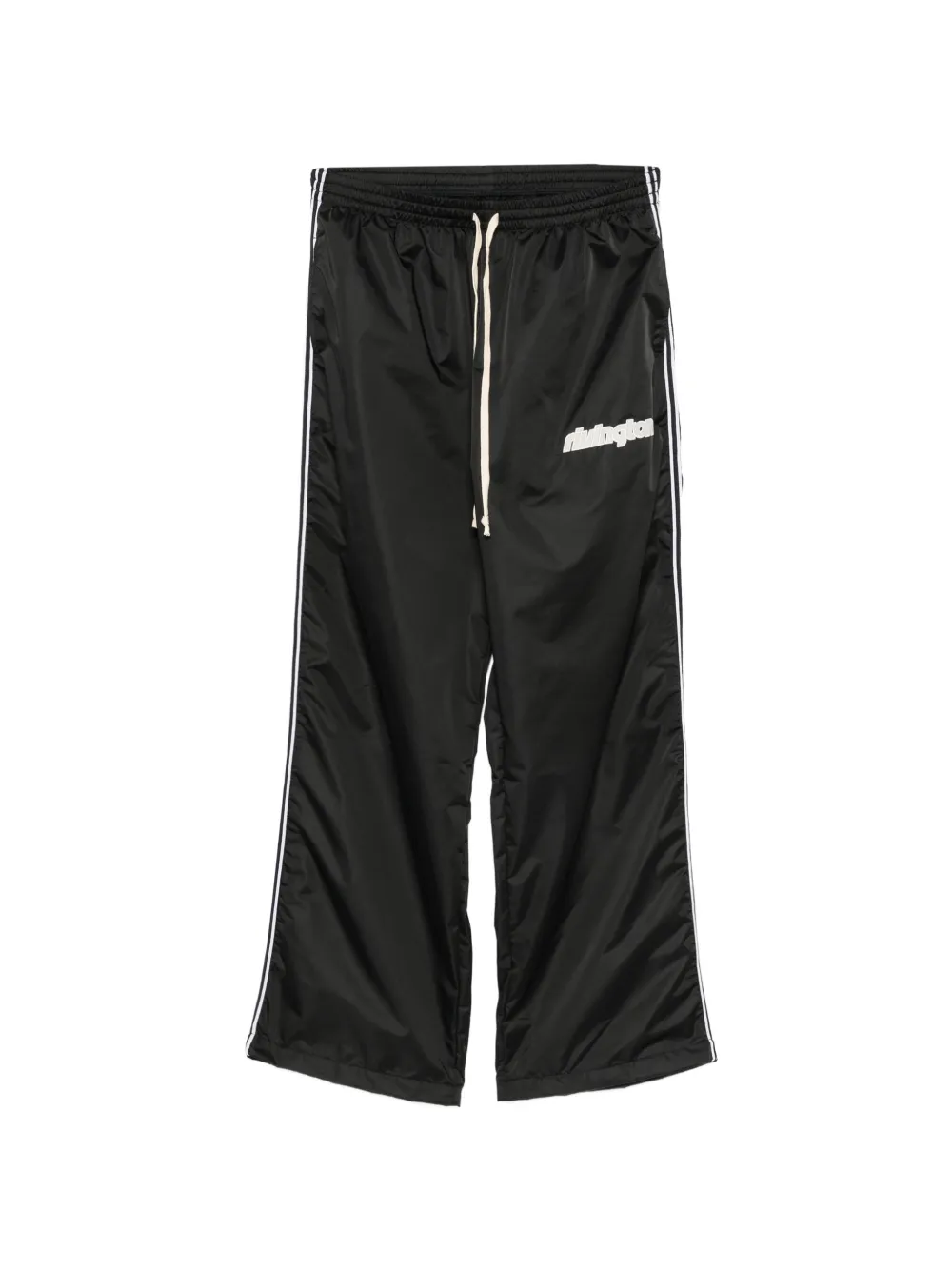 RIVINGTON ROI REBIS logo-print side-stripe track pants - Nero
