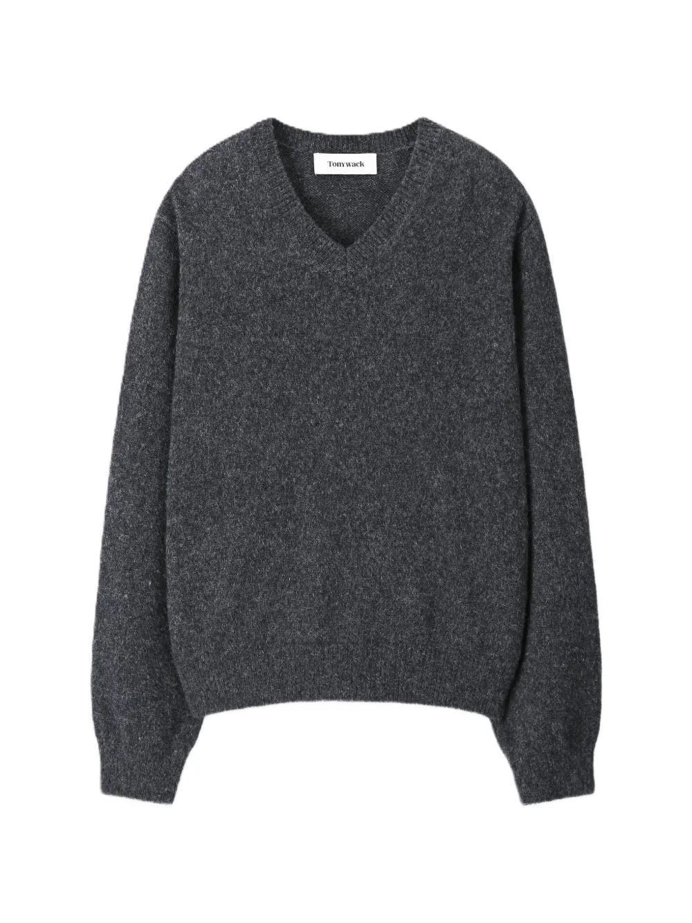 TONYWACK Shaggy Dog V-neck sweater | Grey | Image 1