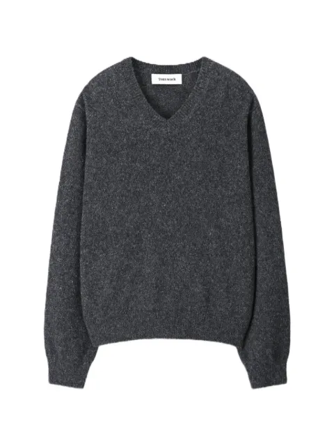 TONYWACK Shaggy Dog V-neck sweater
