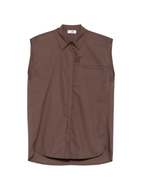 Marc Ellis sleeveless logo-embroidered shirt