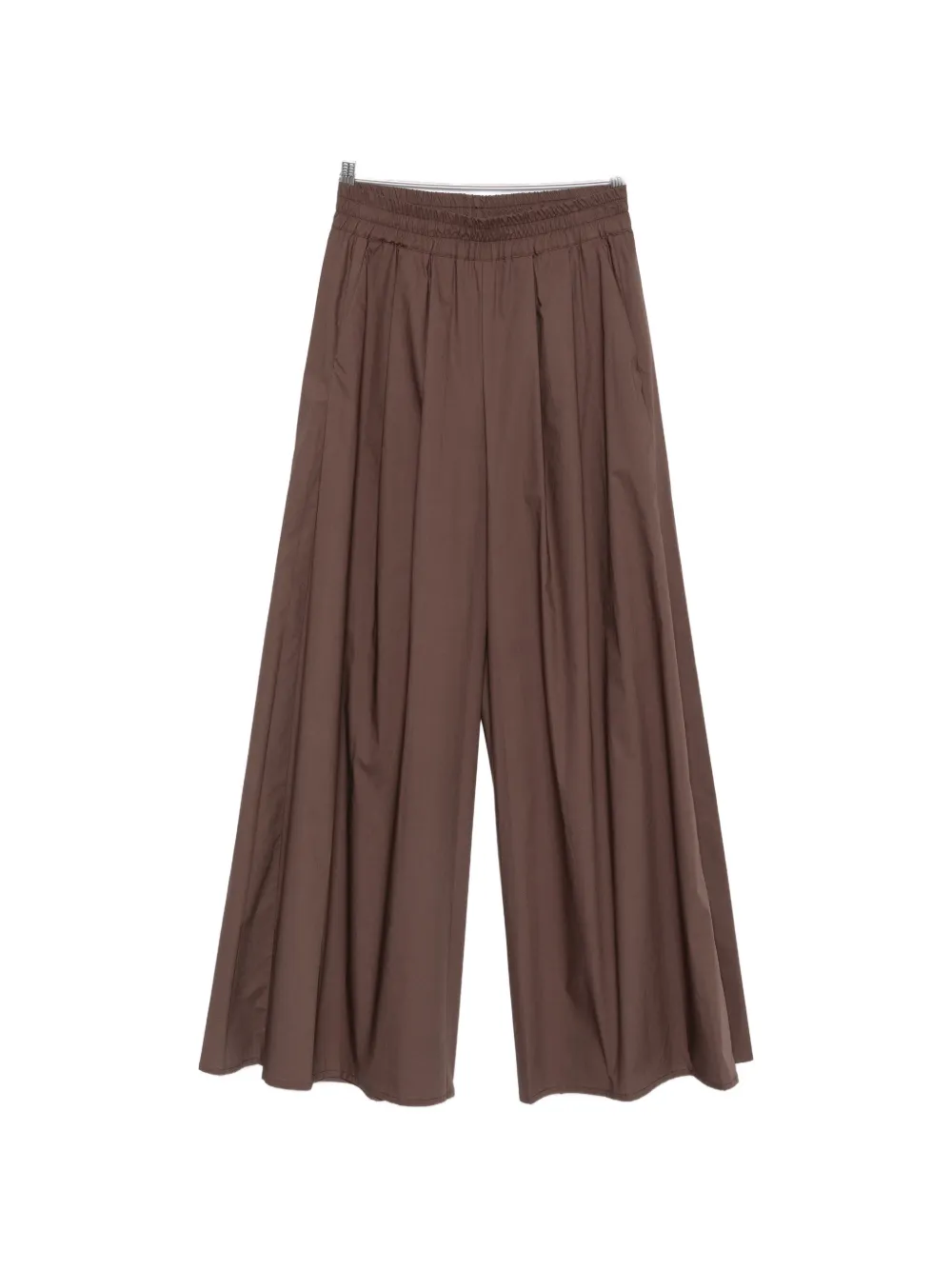 Marc Ellis elasticated-waistband pleated-design trousers - Marrone